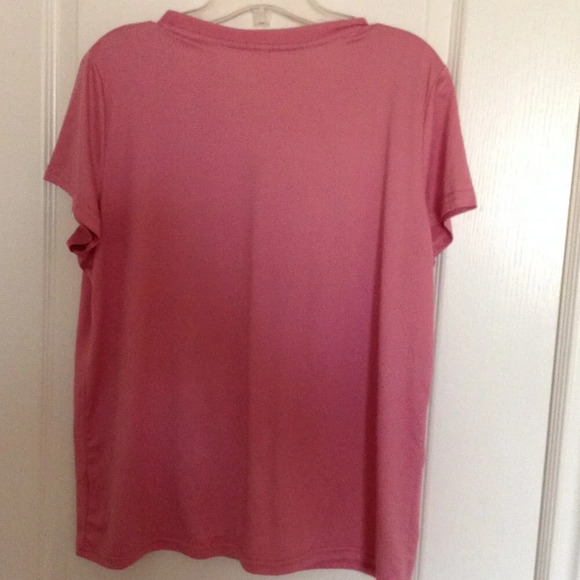 Women's Short Sleeve T-Shirt Tee Dusty Powder Pink Top Dandelion  Size  L - Picture 3 of 4